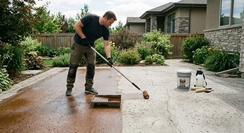 Concrete Driveway Refinishing in Fort Worth, TX