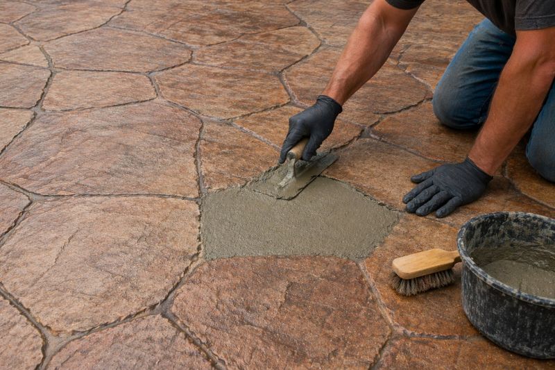 Decorative Concrete Repair in Boerne, TX