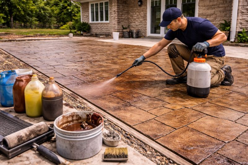Interior Concrete Staining in Fort Worth, TX