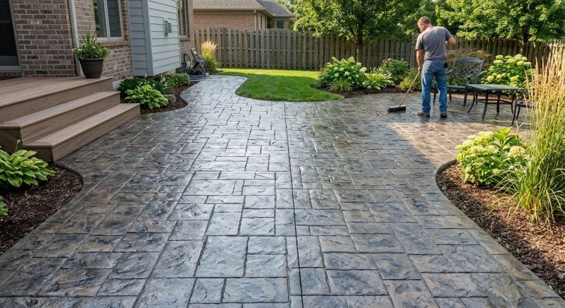 Patio Overlay Installation in Corpus Christi, TX