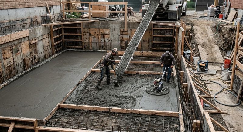 Basement Concrete Pouring in Fredericksburg, VA