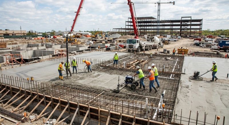 Commercial Slab Construction in Manassas, VA