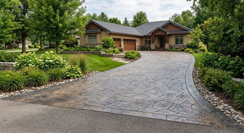 Concrete Driveway Staining in Dallas, TX