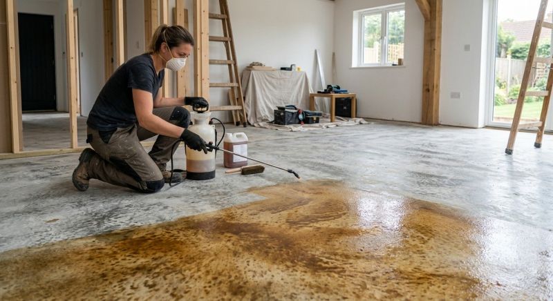 Concrete Floor Staining in Corpus Christi, TX