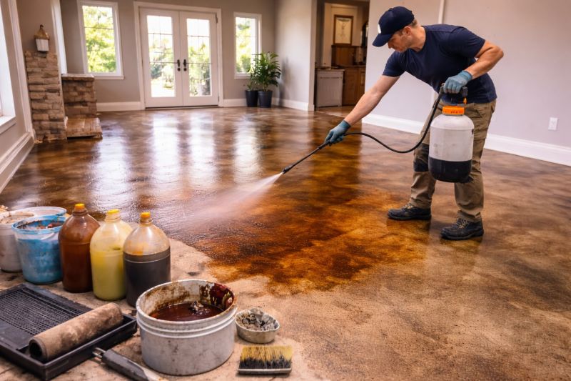 Concrete Floor Staining in Corpus Christi, TX