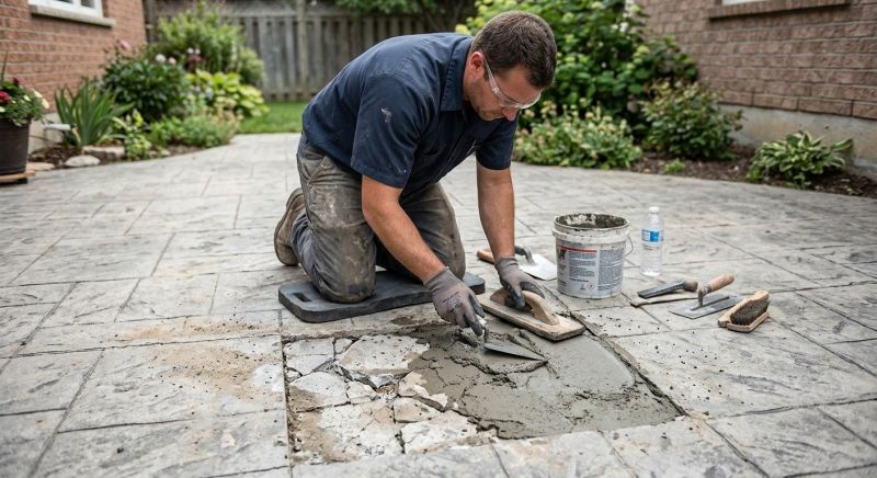 Decorative Concrete Repair in Lansing, MI