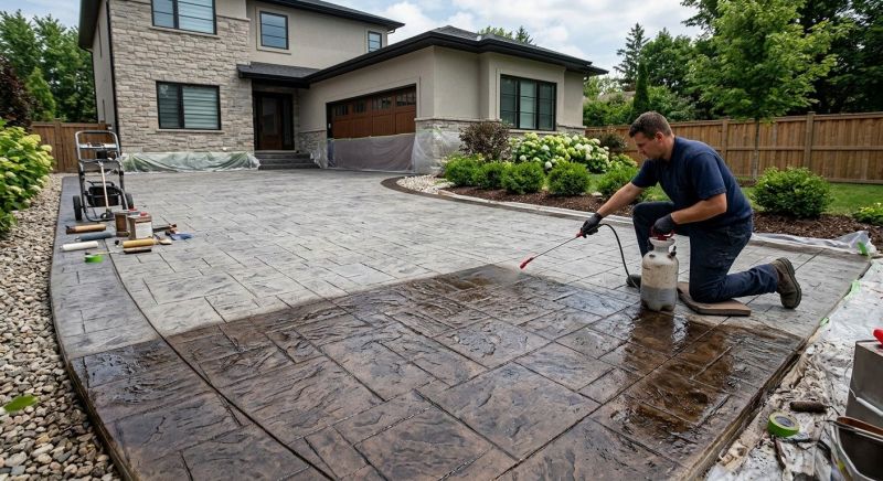 Driveway Staining in Dallas, TX