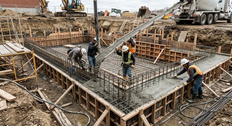 Foundation Pouring in Fort Worth, TX