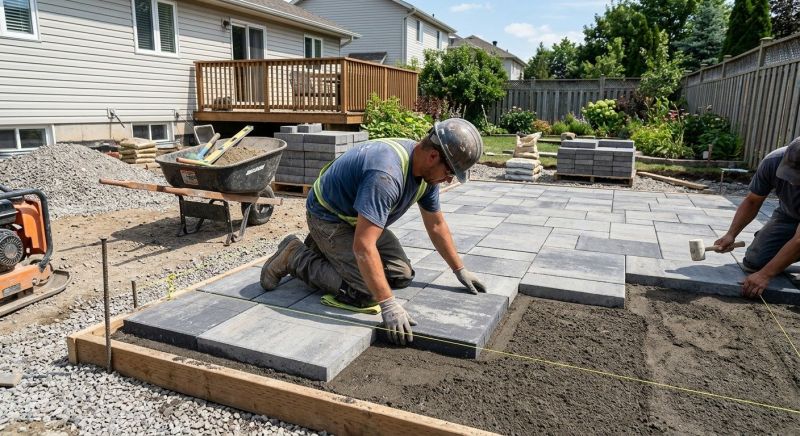 Porch Pavers Installation in Boston, MA