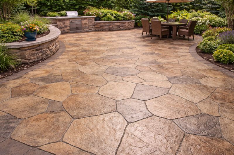 Stamped Concrete Resurfacing in Dallas, TX