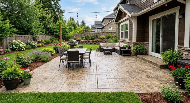 Textured Concrete Installation in Fort Worth, TX